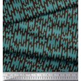 thumbnail image 2 of Soimoi Brown Velvet Fabric Liquid Drip Abstract Print Fabric by the Yard 58 Inch Wide, 2 of 3