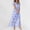 Purple, variant on Trendy Women's Casual Dress Swing Style Chiffon Floral Ruffle Short Sleeve V Neck Waist Flowy Fashionable Dresses for Everyday Wear