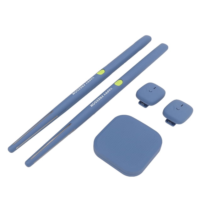 Virtual Drum Kit, Portable Rechargeable Virtual Reality Air Drum Set with 3D Motion Sensing, Foot Pedal, Audio Converter, for Beginners Children Adults