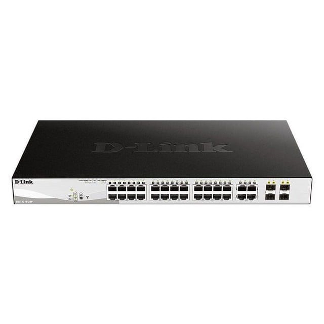 D-Link 28-Port Gigabit Smart Managed PoE Switch - DGS-1210-28P