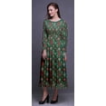 thumbnail image 3 of Bimba Ikat Robe Maxi Décontractée Longue à Taille Smockée Imprimée pour Femmes à Volants - Petit, 3 of 5