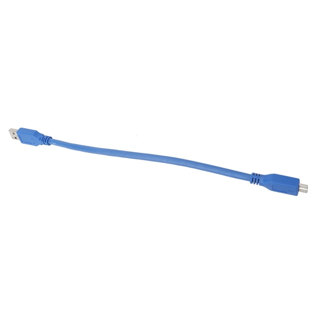 Câble Usbba vers MicroB Disque Dur Externe USB3.0 Adaptateur de Transmission 5Gbps Cordon Bleu 0.3 Mètre