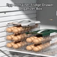 thumbnail image 4 of MesaSe Egg Storage Box with Date Scale Rolling Slide Organization Plastic Egg Container Fridge Drawer Organizer Box Kitchen Supplies, 4 of 12