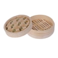 thumbnail image 4 of Bamboo Steamer Basket Cooking Round Food Steamer for Veggies Vegetables Rice 13cm, 4 of 8