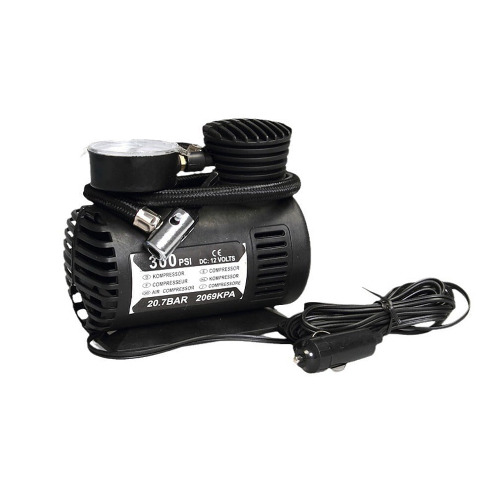 Portable 12V300Psi Air Compressor- Pump- Tire Tyre Inflator- For -Motorcycle Heavy Duty Tire Inflator Electric Compact Air Pump Mingyiq
