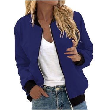 CEHVOM Manteau à Fermeture à Glissière à Poches Imprimé Décontracté pour Femmes en Liquidation