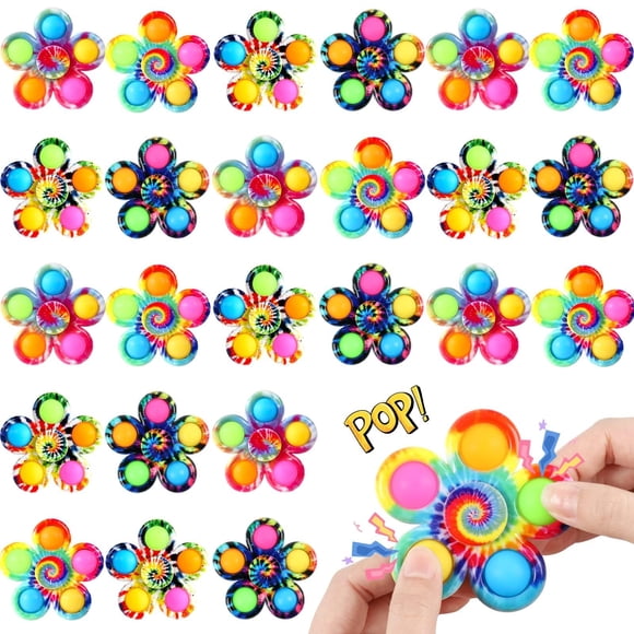 Gigilli 48 Pack Party Favors Fidget Spinners for Kids 4-8-12, Christmas Goodie Bags Stocking Stuffers for Kids 3-5, Pop Mini Fidget Toys Bulk Classroom Prizes, Toddler Birthday Party Gifts