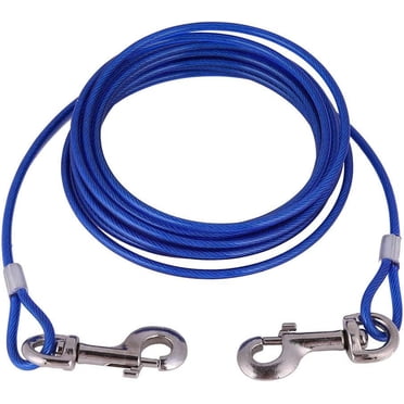 Chew Proof Extender Wire, Stainless Steel Pet Dog Tie Out Cable for Unmatched Durability and Safety, Tangle-Free 360 Degree Movement Ensures Freedom and Control