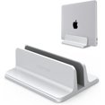 thumbnail image 1 of Support Vertical pour Ordinateur Portable [Taille Ajustable], Support de Bureau en Aluminium, Compatible avec Tous les MacBook, Ordinateurs Portables (jusqu'à 17,3 Pouces), Argent, 1 of 8