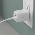thumbnail image 2 of Belkin BoostCharge Pro Wall Charger Dual USB-C GaN with PPS 65W White, 2 of 8