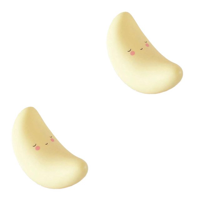 Transemion Mini LED Night Light Children Bedroom Cartoon Bedside Moon Star Nightlight Gift moon 2Set