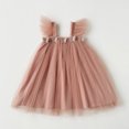 thumbnail image 2 of MHFRRA Robe de Printemps pour Filles Robe de Fête à Manches Volantes pour Tout-Petits Robe de Fête Dansante Vêtements 2-3 Ans, 2 of 4