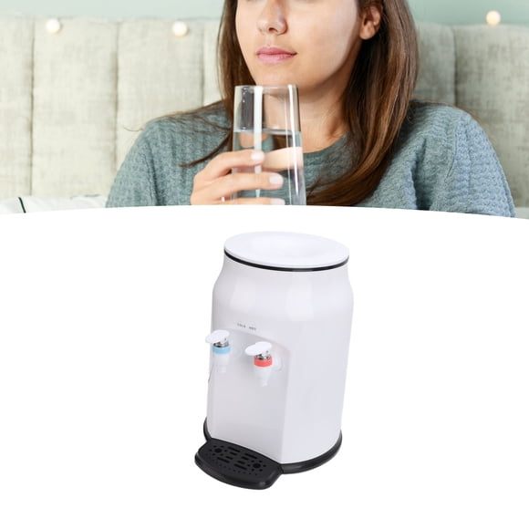 Countertop Water Cooler Dispenser, Top Loading Hot Cold Water Dispenser Small 304 Stainless Steel Liner for Dormitory for Home