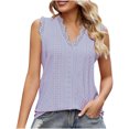 thumbnail image 1 of Birdeem Mode Femmes Été Col en V Dentelle Patchwork Sans Manches Blouse Aguichant, 1 of 5
