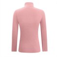 thumbnail image 5 of Dagegui Chandails à Col Roulé pour Femmes Automne Hiver Coupe Ajustée Manches Longues Tricoté Chandail Uni Chandail Hauts Rose,G, 5 of 5