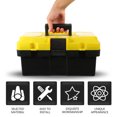 thumbnail image 4 of GOOHOCHY Waterproof Plastic 14 Inch Tool Chest Organizer Storage for Electrician Hand Tools, 4 of 7