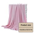 thumbnail image 3 of Cooling Ice Blanket for Hot Sleepers Night Sweats, All-Season Temperature Regulating Cooling Blanket Super Soft Breathable, Portable Summer Bed Couch Travel Blanket with Laundry Bag, Pink, 3 of 7