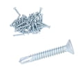 thumbnail image 1 of Vis Auto-Perçante, 50Pcs Vis de Fixation Filetage Transparent 4.8x32mm pour la Fixation de la Tête Plate, 1 of 8