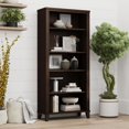 thumbnail image 2 of Somerset Tall 5 Shelf Bookcase in Mocha Cherry - Engineered Wood, 2 of 8