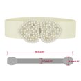 thumbnail image 3 of INSPIRE CHIC Bande Extensible Fausse Perle Décor en Strass Ceinture de Robe pour Femmes, 3 of 4