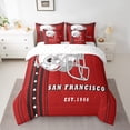 thumbnail image 2 of YST American Football Sports Comforter Set, Polyester Bed-in-a-Bag with Sheets, Twin Size (7 Count), 2 of 5