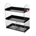 thumbnail image 1 of Luzkey Coffee Cup Rack Clear Countertop Organizer for Hotel Kitchen Pantry Tabletop Black, 1 of 8