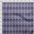 thumbnail image 3 of oneOone Tissu Popeline de Coton Rayé & Paisley Imprimé Ikat 42 Pouces de Large, 3 of 4