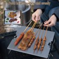 thumbnail image 4 of Ti BBQ Foldable Campfire Barbecue Desk Camping Grill Table for, 4 of 8