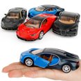 thumbnail image 4 of Voiture Miniature 1:36 à Rétrofriction en Alliage, Jouet de Course pour Enfants Garçons, Collection, de Table, 4 of 6