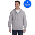 thumbnail image 1 of Gildan Sweat à Capuche Zippé Intégral pour Hommes - G186 (Lot de 2), 1 of 1