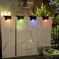 thumbnail image 4 of MesaSe 6-Pack Solar Step Sconce Lights for Home & Garden - Matte Metal Finish  Energy-Efficient LED  Light Sensor Control  Semi-Flush Mount  Polished Plastic Lamp Shade  No Wiring  600mAh, 4 of 7