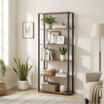 Superfast Toolless Assembly, 6-Tier Living Room Shelf, standing ...