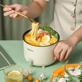 thumbnail image 4 of ZheElen Mini Electric Cooker Boiling Rinsing Frying Pot Portable Travel Dining Bar Cafe Kitchen Baking Cookware Supplies White Single Layer, 4 of 6