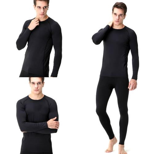 Jobsite Ensemble Thermique de Couche de Base Brossée pour Hommes