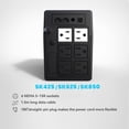 thumbnail image 3 of Ups Battery Backup and Surge Protector 425VA/240W,Computer Uninterruptible Power Supply Units,Battery Backup Intelligent LCD,SKE Back UPS,Uninterrupt, 3 of 7