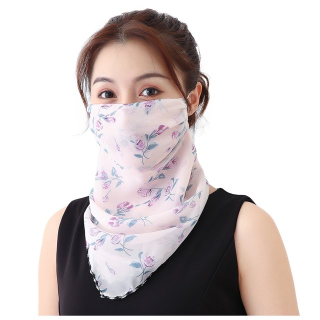 Mask Women Sun Protection Print Scarf Neck Scarf Masks Face Mask