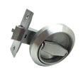 thumbnail image 3 of Tnarru Round Knobs Rings Pulls Lock Door Handle Lock Parts Stainless Steel Recessed Door Knob Outdoor Lock for Corridor Storeroom Single Lock, 3 of 8