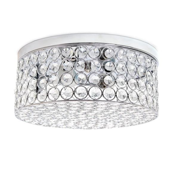 Elegant Designs 12" Elipse Round Flushmount