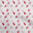 thumbnail image 1 of oneOone Tissu Popeline de Coton Rouge Ciseaux Matériel de Couture Tissu Imprimé au Mètre 56 Pouces de Large, 1 of 5