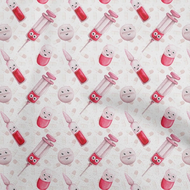 oneOone Tissu Popeline de Coton Rouge Ciseaux Matériel de Couture Tissu Imprimé au Mètre 56 Pouces de Large