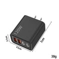 thumbnail image 2 of UsRHHA 120W GaN Charger 2-in-1 Fast Charging, 2 Type-C 2 USB Ports Power Adapter, Wall Plug for Phone Tablet Laptop, 2 of 5