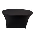 thumbnail image 3 of GUOOL Stretch Round Tablecloth Table Cover for Weddings Bars Party Outdoor DJ Black 152x75cm, 3 of 9