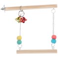 thumbnail image 1 of 1 Set of Wear-resistant Bird Swing Hanging Parrot Toy Suspending Parrot Swing Cage Accessory, 1 of 9
