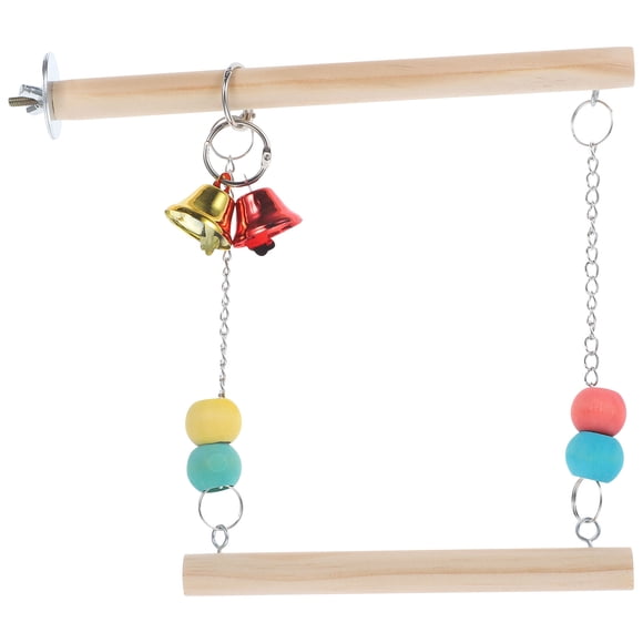 1 Set of Wear-resistant Bird Swing Hanging Parrot Toy Suspending Parrot Swing Cage Accessory