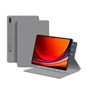 Magnetic Case For Samsung Galaxy Tab S9 Ultra 14.6inch S8 Tablet Smart Cover 2023 X910 X916 With Built-in Pen Holder Slot Gray Tab S9 Ultra 14.6