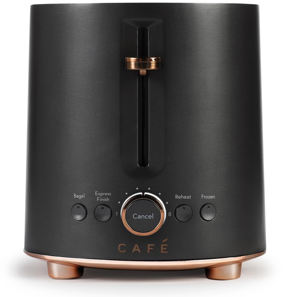 Caf&eacute; Express Finish 2-Slice Toaster | Extra-Wide Slots, Extra Lift for Waffles, Pastries, Texas Toast & More | 4 Pre-Set Functions, 8 Shade Op