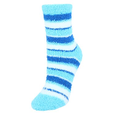 CTM® Chaussettes Chaudes et Duveteuses à Rayures (Lot de 3 Paires) (pour Femmes)