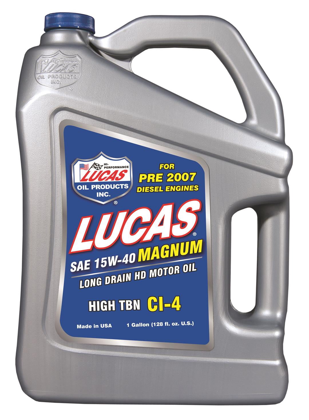 Lucas Oil Oil 10076 SAE 15W-40; Synthetic Blend; 1 Gallon Jug; Single
