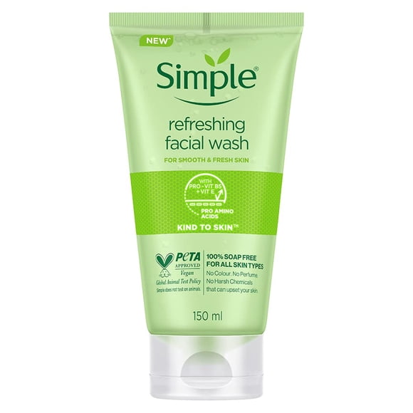 Simple Refreshing Facial Wash,150ml Each (Pack of 2)