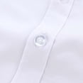 thumbnail image 4 of Hiiyo Girls Short Sleeve White Shirt Solid Versatile School Button-Up Shirt, 4 of 8
